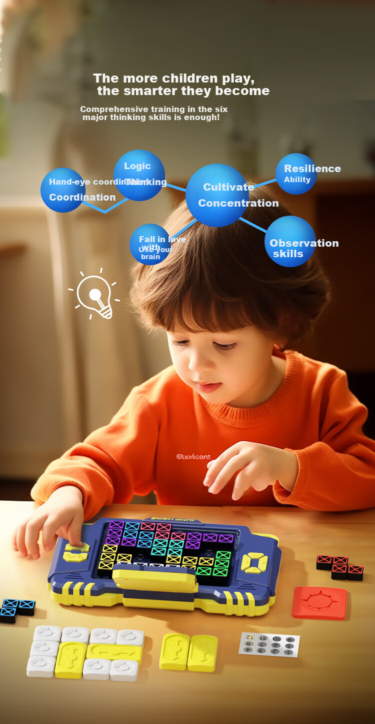 JUMP HERO Huarongdao Puzzle Toy, Birthday Gift for Boys Aged 8-12, Children's Gift for Girls Aged 7-13, Educational Board Game for Elementary School Students Ages 6-10 6