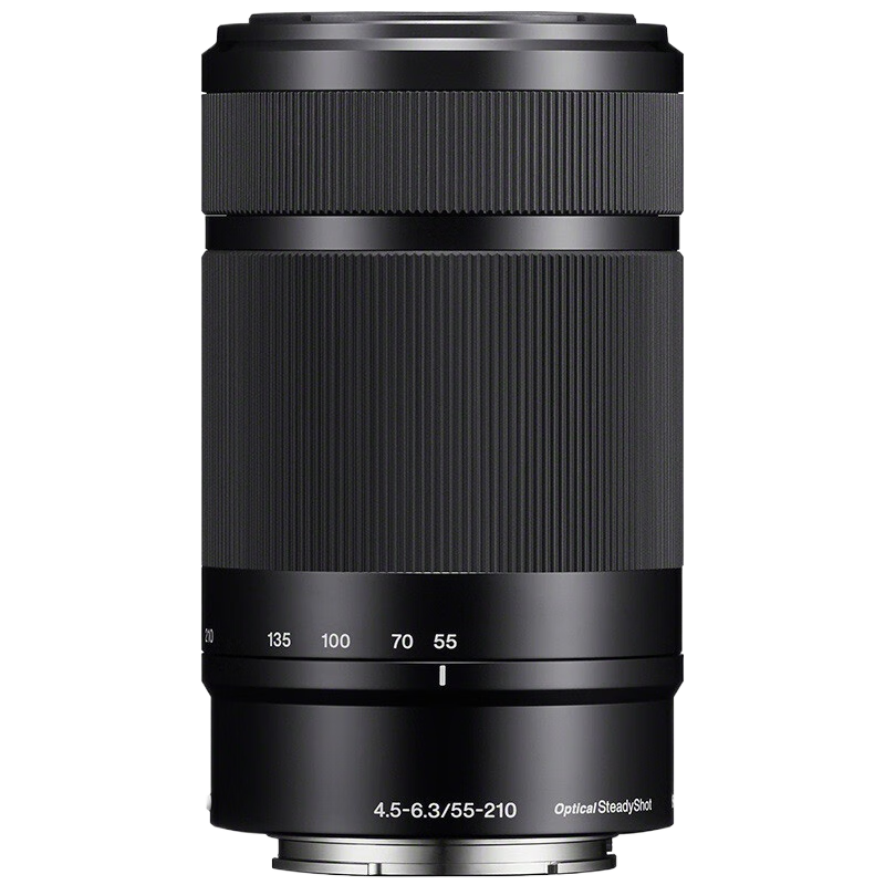 SONY E 55-210mm APS-C Telephoto Zoom Mirrorless Camera Lens, Black E-Mount, Basic Protective Kit (SEL55210)