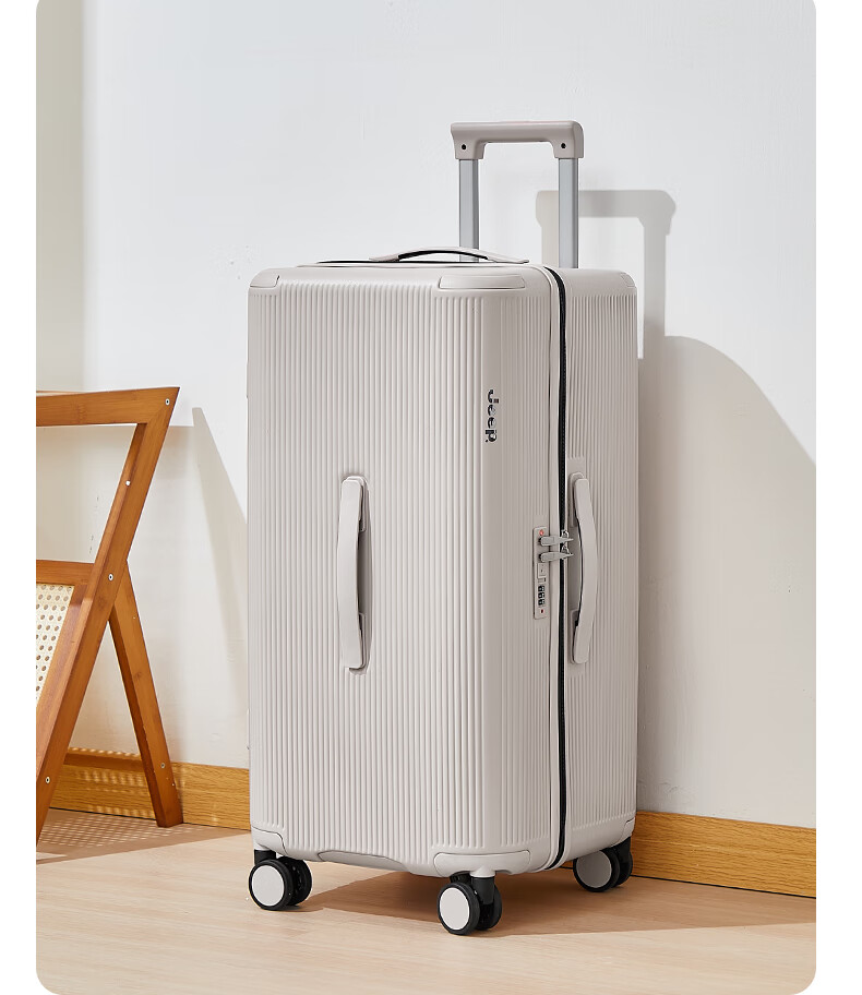 JEEP Large Capacity Stylish Women's Travel Luggage Suitcase 30-inch Carry-on and Checked Rolling Suitcase 4