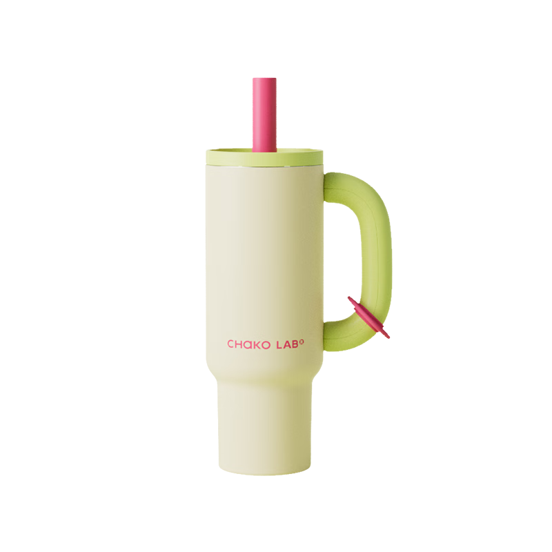 Chakolab Overlord Cup Ceramic Coated Inner Liner Straw Insulated Large Capacity Student High-Value Office Water Bottle - Sprout