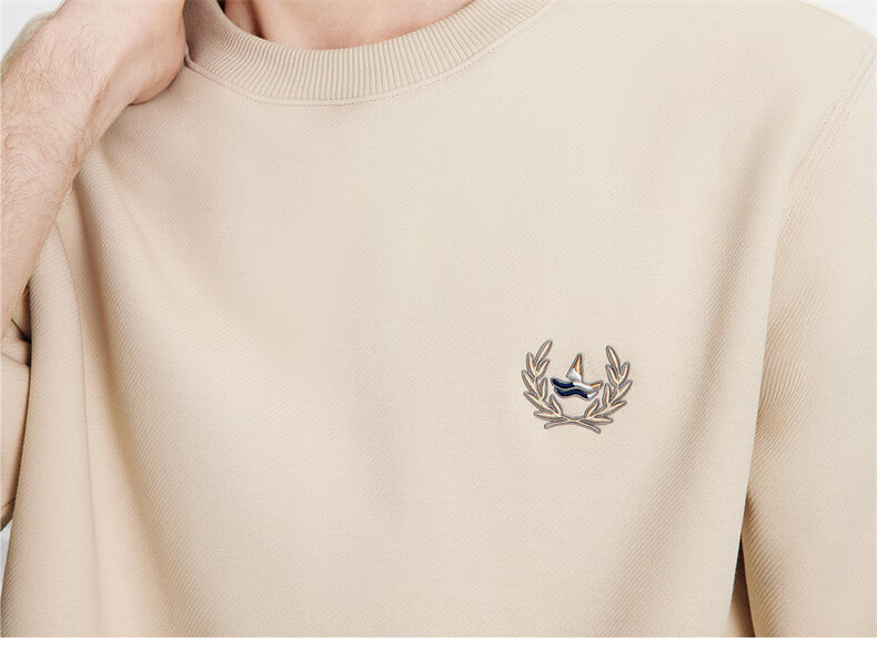 Navigare Italian Small Sailboat Autumn Winter Men's Fleece Lined Crewneck Skin-Friendly Warm Innerwear Top 1135805302 18