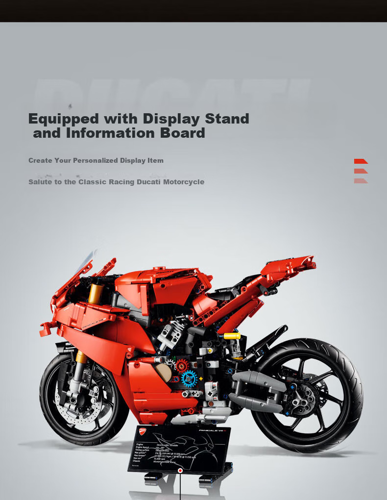 LEGO Technic 42202 Ducati V4S Motorcycle Building Set, Toy for Boys And Girls, Birthday Gift, Home Decoratio 9