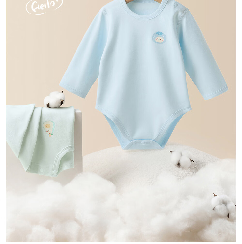 Betis Baby Clothes Skin-Friendly New Autumn Pure Cotton Infant Long Sleeve Bodysuit Warm Baby Romper Pajamas 6