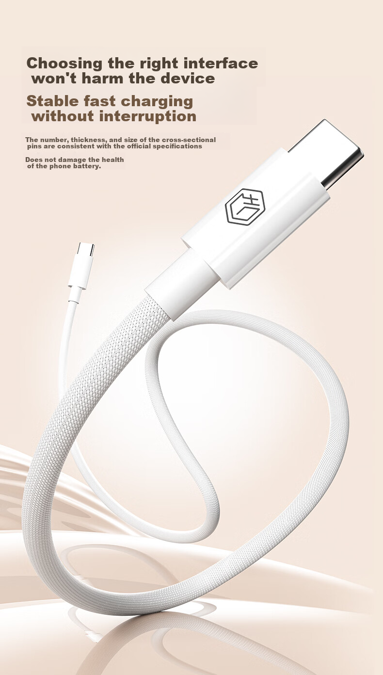 JD Original [Two-Pack] PD/AVS60W Fast Charging Compatible with Apple 18/17 Type-C Data Cable, Car Charger Suitable for IPhone, Android Phones, Tablets, Laptops, 1.5 Meters 6
