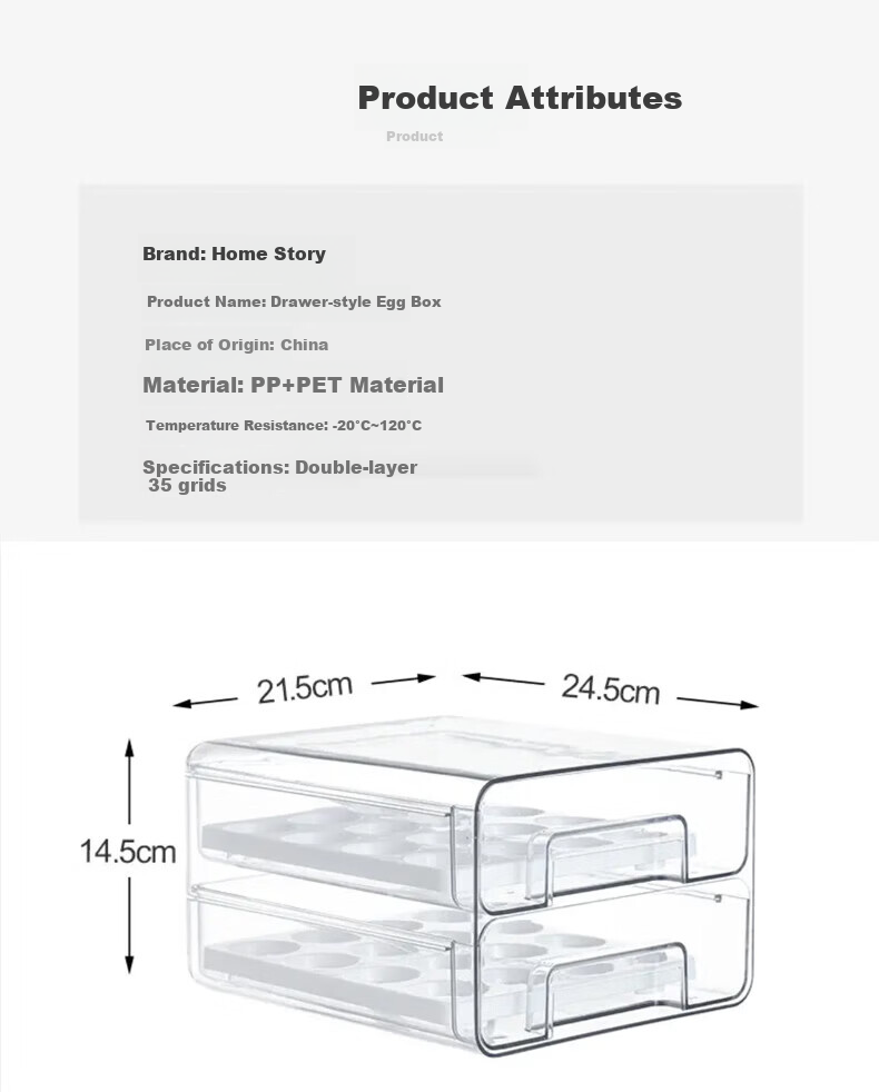 KATEI STORY Japanese Side-Door Egg Storage Box, Refrigerator Food-Grade Preservation Container, Kitchen Organizer, Egg Holder, Storage Solutio 19