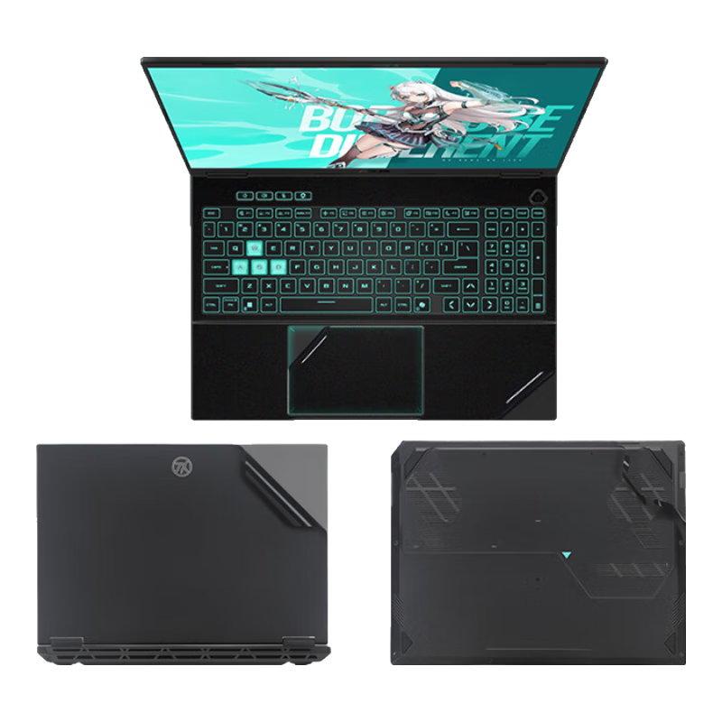 Jiasu [Matte Anti-Fingerprint] ASUS TUF Gaming F7 Pro (FA608) 16-inch Laptop Matte Transparent Shell Protective Sticker Full Body Skin Set
