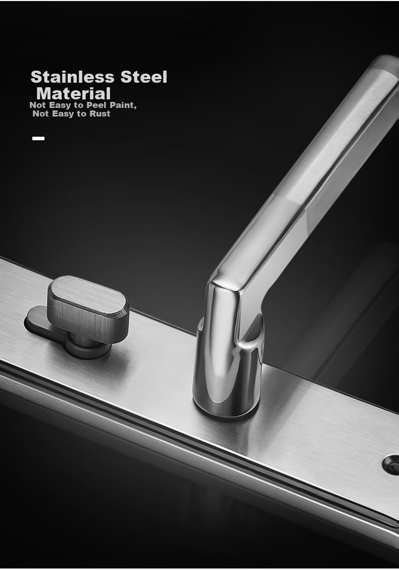 Fly.Globe Door Lock, Interior Bedroom Door Lock, Anti-Theft Stainless Steel Lock, Solid Wood Door Handle K170 11