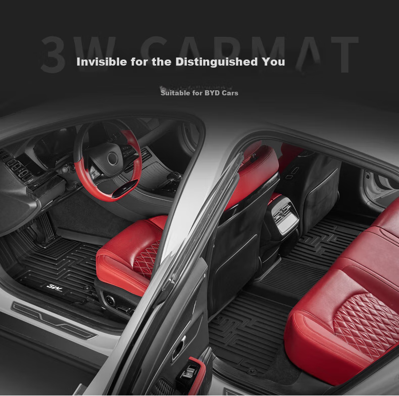3W Suitable for BYD Dolphin All-TPE Car Floor Mats, Eco-Friendly Odorless, Customized for Electric New Energy Vehicles 2