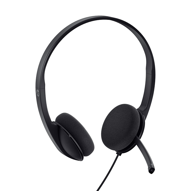 HP MeetingN Wired Headset Over-Ear Headphones HD Noise Cancelling Microphone Customer Service Computer Office Online Classes Black