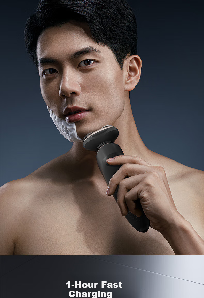 CHIGO Electric Shaver for Men, Fast-Charging Portable Three-Head Beard Trimmer Razor, Gift for Father, Husband, Boyfriend SG5555 Graduation Present 5