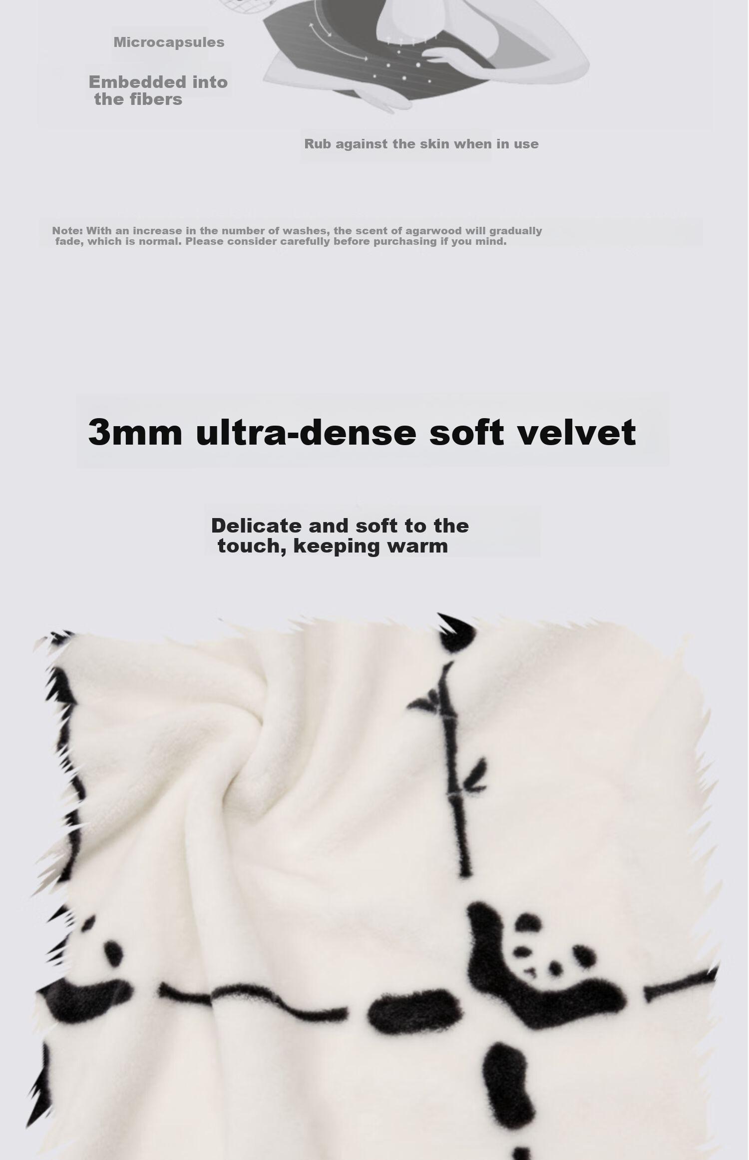 Tbh Panda Pao Pao Taiji Flannel Warm Blanket Nap Throw Air Conditioning Blanket Fragrant Throw Skin-Friendly Velvet Blanket 4