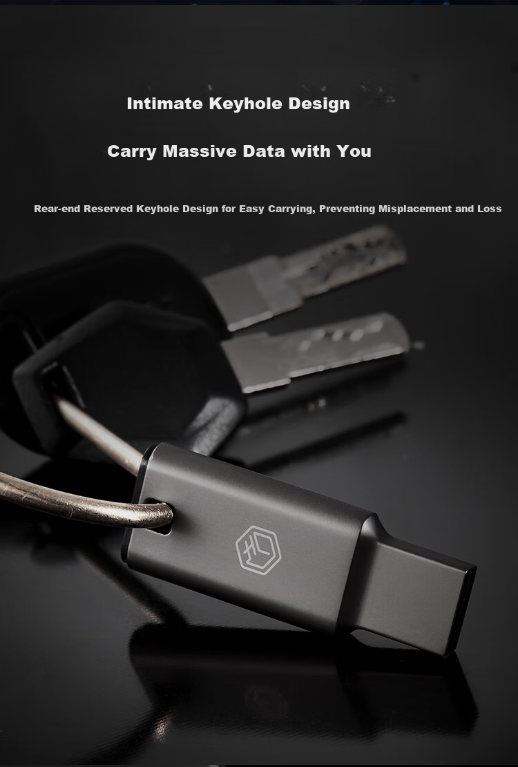 JD Original USB3.2 Dual-Head High-Speed Flash Drive, 128GB, Read Speed up to 150MB/s, Compact Portable Metal USB Stick 5