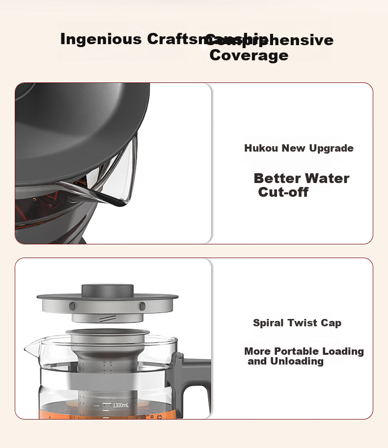 TILIVING (Titanium Living) Pure Titanium Tea Brewing Pot, Office Tea Maker, Home Constant Temperature Kettle, Electric Kettle, Tea Steamer, Tea Infuser 8