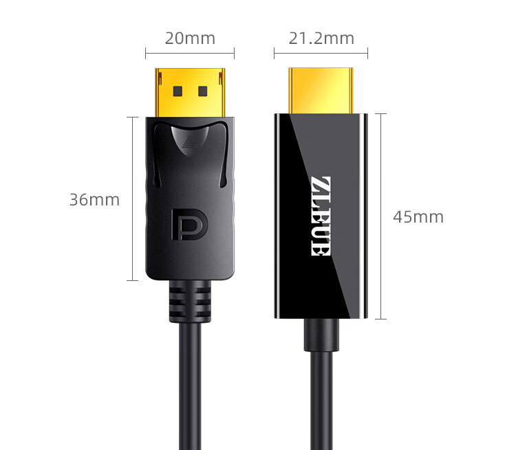 DP to HDMI Adapter Cable 4K DisplayPort to HDMI Male to Male Video Cable for PC to TV Monitor 5m DH050 8