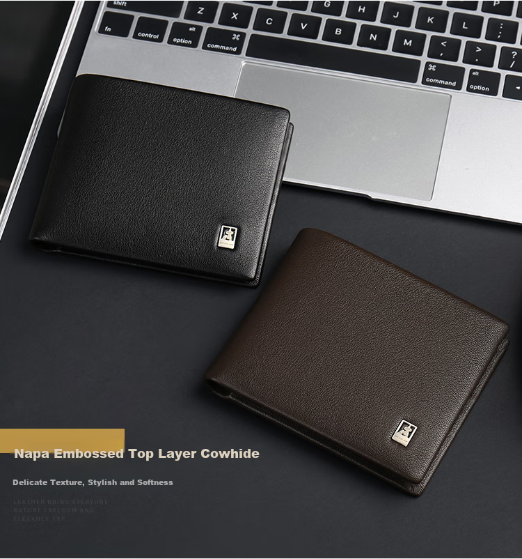 MEXICAN Genuine Top-Grain Leather Wallet for Men, Horizontal And Short Billfolds, High-End Gift Box, Birthday Present for Boys And Fathers 4