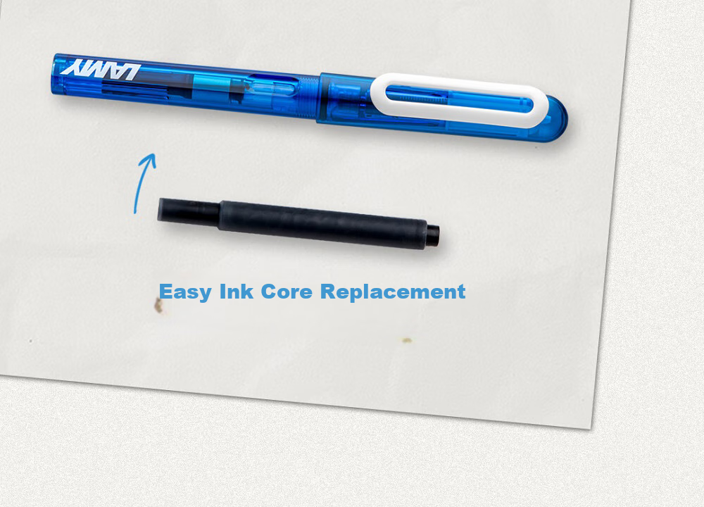 LAMY Fountain Pen [National Day Gift] Balloon Series Ink Pen for 6-12 Year Old Elementary School Students, Third Grade Handwriting Practice, Hard Pen Calligraphy Posture Correction Fountain Pen Holiday Gift Blue 12