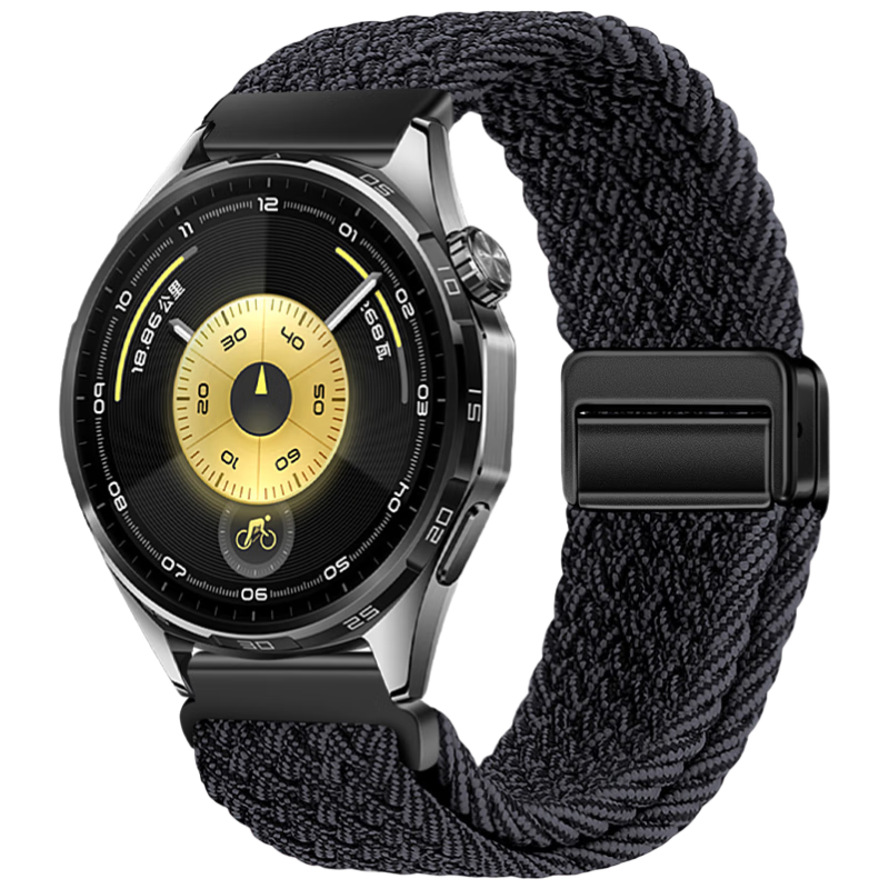 Watchbond [Over 500,000 Sold] Magnetic Buckle Woven Nylon Sports Strap Compatible with Huawei Watch GT6/GT5/Runner2/GT6Pro/GT4/3/Watch5/4pro