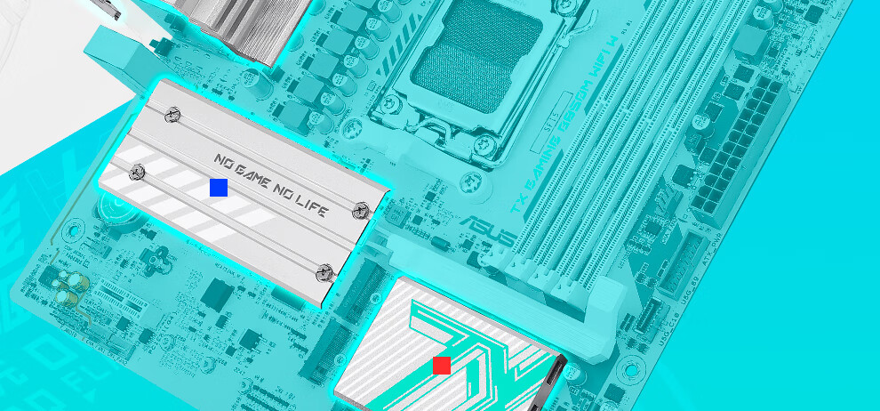 ASUS TX GAMING B850M WIFI W Tianxuan Motherboard, Compatible with CPU 9700X/9800X3D/9600X (AMD B850/socket AM5) 1