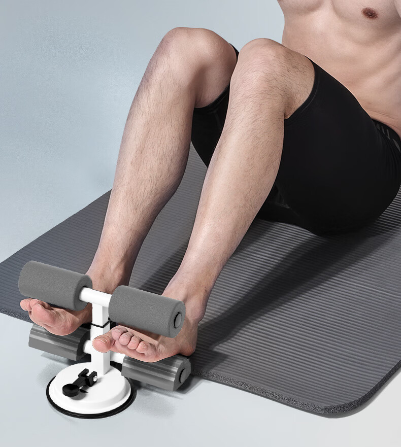 Li-Ning Sit-Up Assist Device, Home Fitness Suction Cup Abdominal Exercise Aid, Middle School Entrance Exam Foot Fixation Tool, Black 3