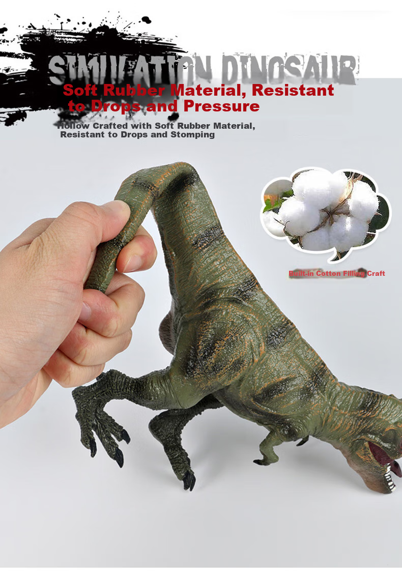 Babamama Children's Dinosaur Toy, Dinosaur Model, Dinosaur World Jurassic Tyrannosaurus Rex Set, Baby Animal Realistic Model 1