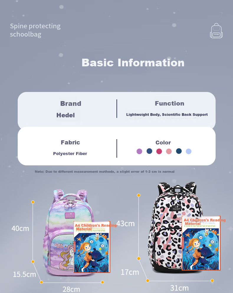 Herder Schoolbag for Primary School Students in Grades 3 to 6, Lightweight, Spine-Protecting, Breathable, New Model for Children in 2025 3