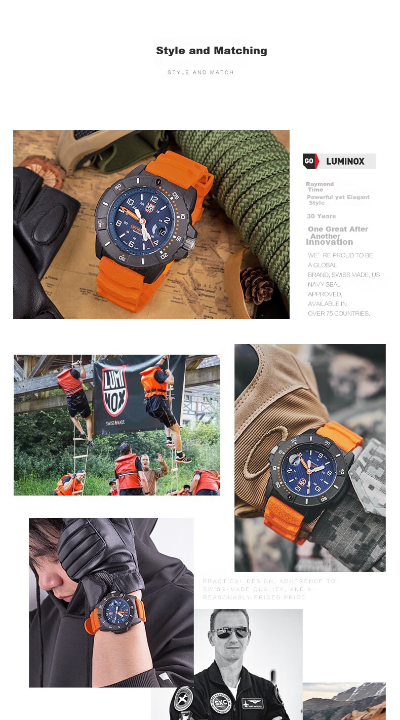 Luminox Seal Team Foundation Swiss Sports Watch, Water-Resistant to 200 Meters, Quartz Watch XS.3601.BO.NSF 9