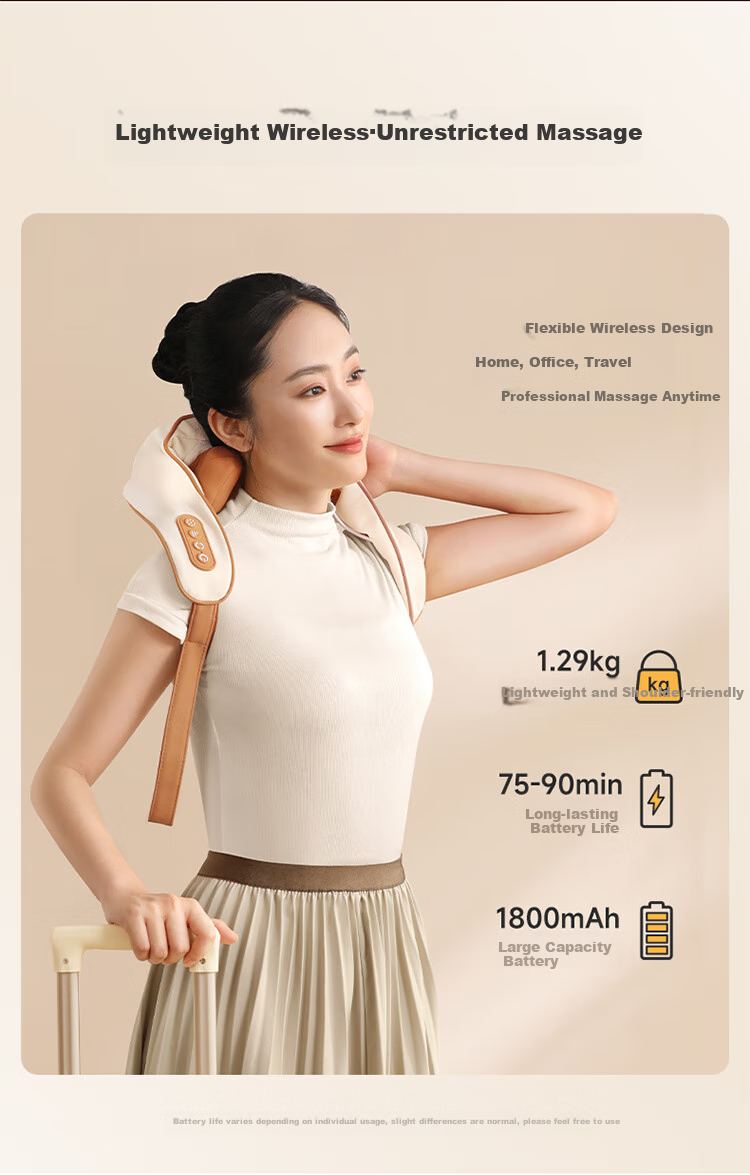 Bear Neck Massager, Cervical Massage Device, Shoulder And Neck Massager, Dual-Frequency Pulse Massager, Hot Compress Intelligent Massager, Birthday Gift for Women, Wife, Elders, Mid-Autumn Festival Gift 15