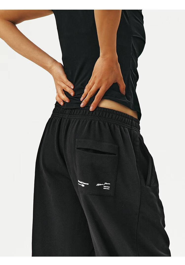 CryingCenter Logo Curved Blade Style Sweatpants Sports Casual Pants Mist Pink S 7