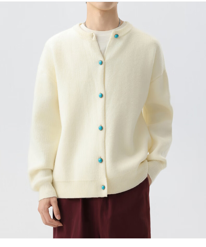 MMOPTOP Japanese Style Premium Warm Knit Sweater Autumn Winter Men's Knit Cardigan Jacket MMY01 Black 2XL 7