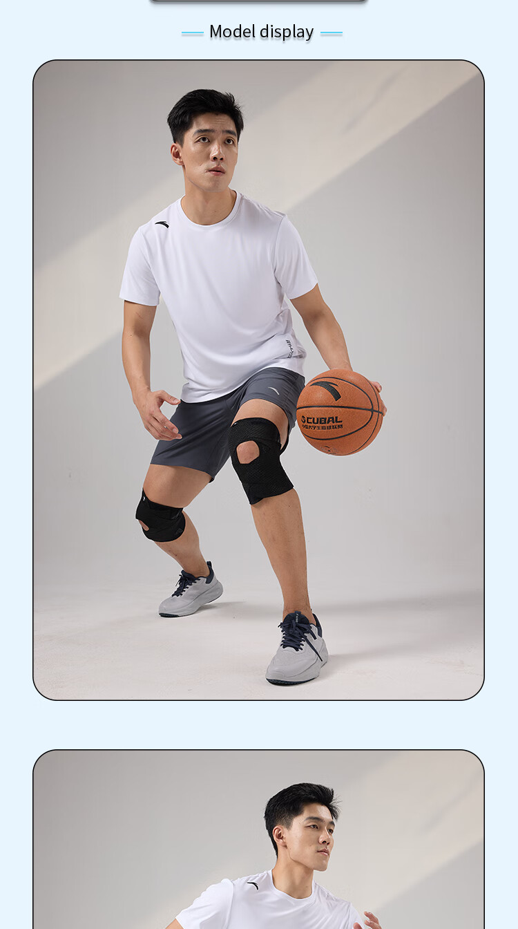 ANTA Professional Sports Knee Brace for Men and Women, Knee Support for Running, Badminton, Basketball, Mountaineering, Meniscus Injury, Size 2XL 1