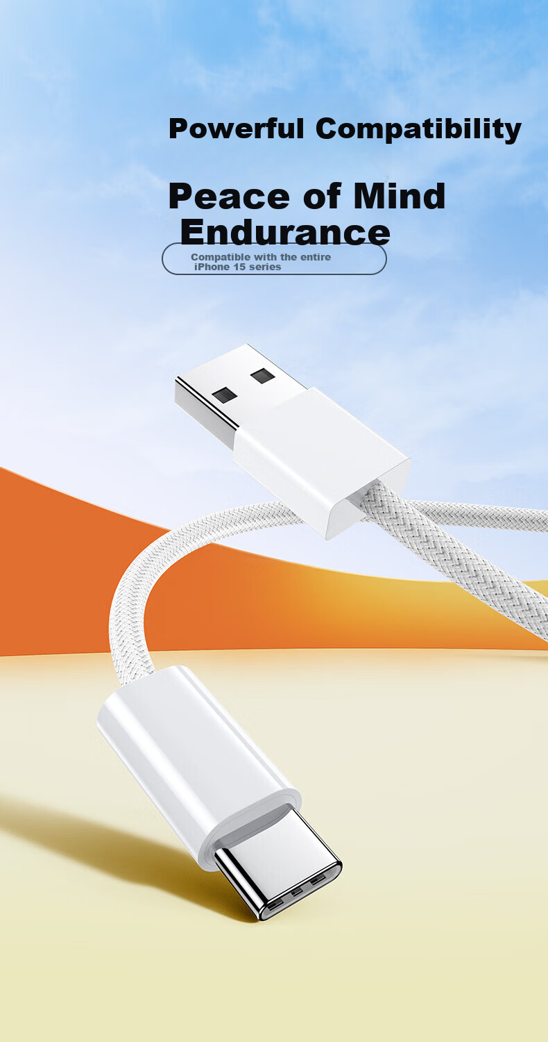 BIAZE Compatible Apple 18 Charging Cable, Type-C Data Cable, USB Car Charger Carplay Linking Cable for IPhone 18 Pro Max/17/16/15, Xiaomi Huawei Phones, 1.5 Meters 1