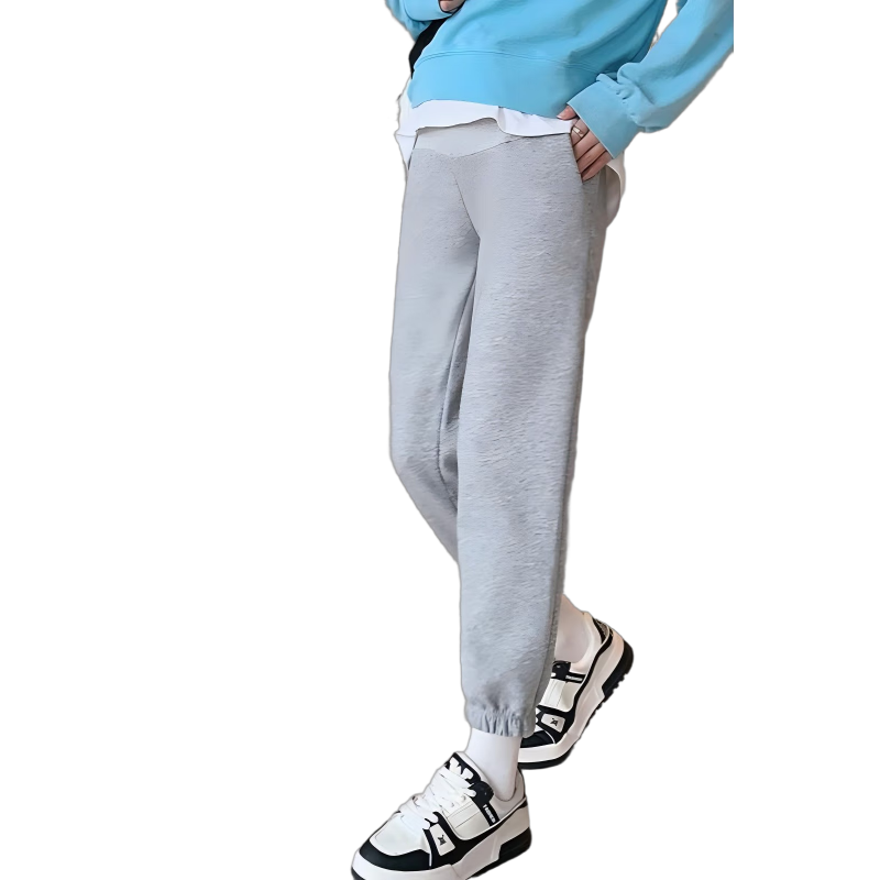 JOYNCLEON Maternity Pants Spring Autumn Outdoor Petite Sports Casual Jogger Sweatpants Maternity Gray XL Jyk80749