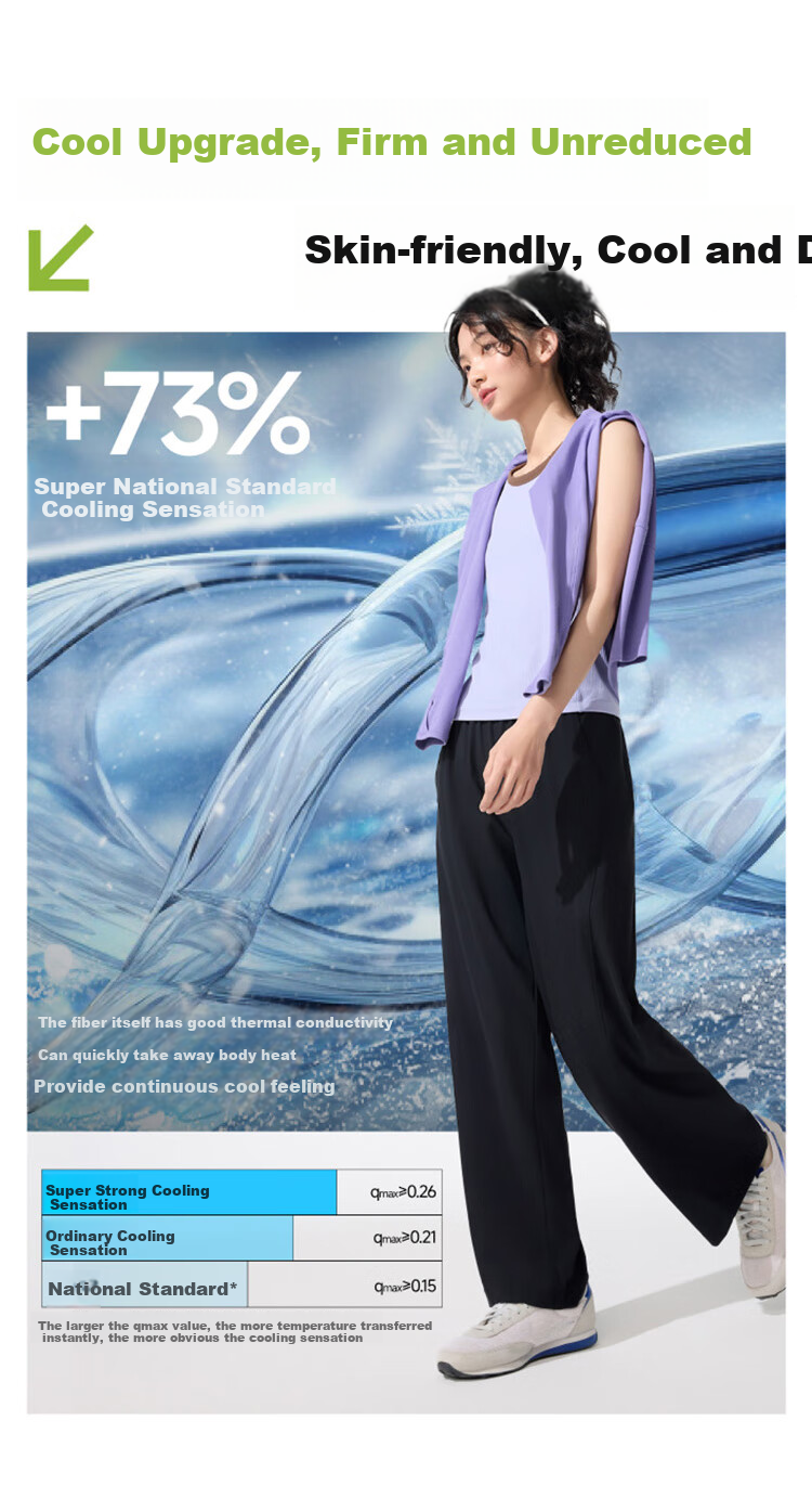 Beneunder Cooling Lightweight Women's Tapered Sports Sun Protection Pants, Spring/summer New Product AL845, Glossy Black, Size M 1