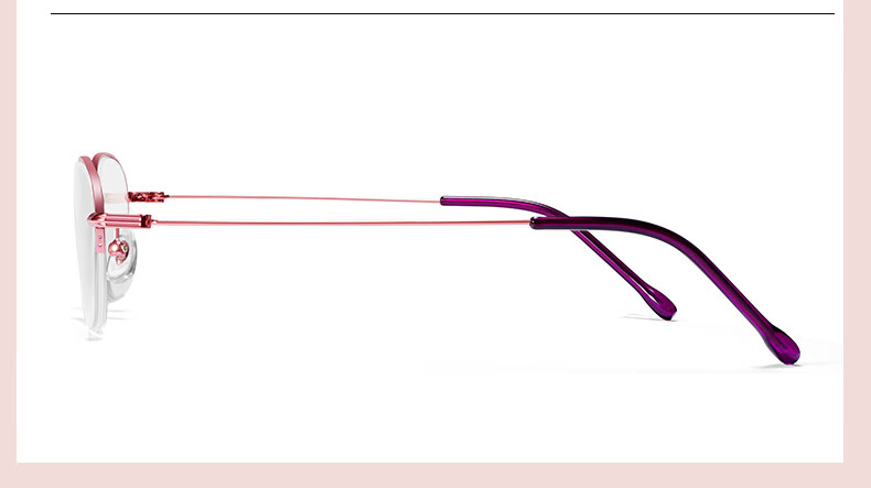 Sunset Red [Youthful Style Age-Reducing] Anti-Blue Light Fashion Ultra-Light Reading Glasses for Women E2021F 100 Degree 8