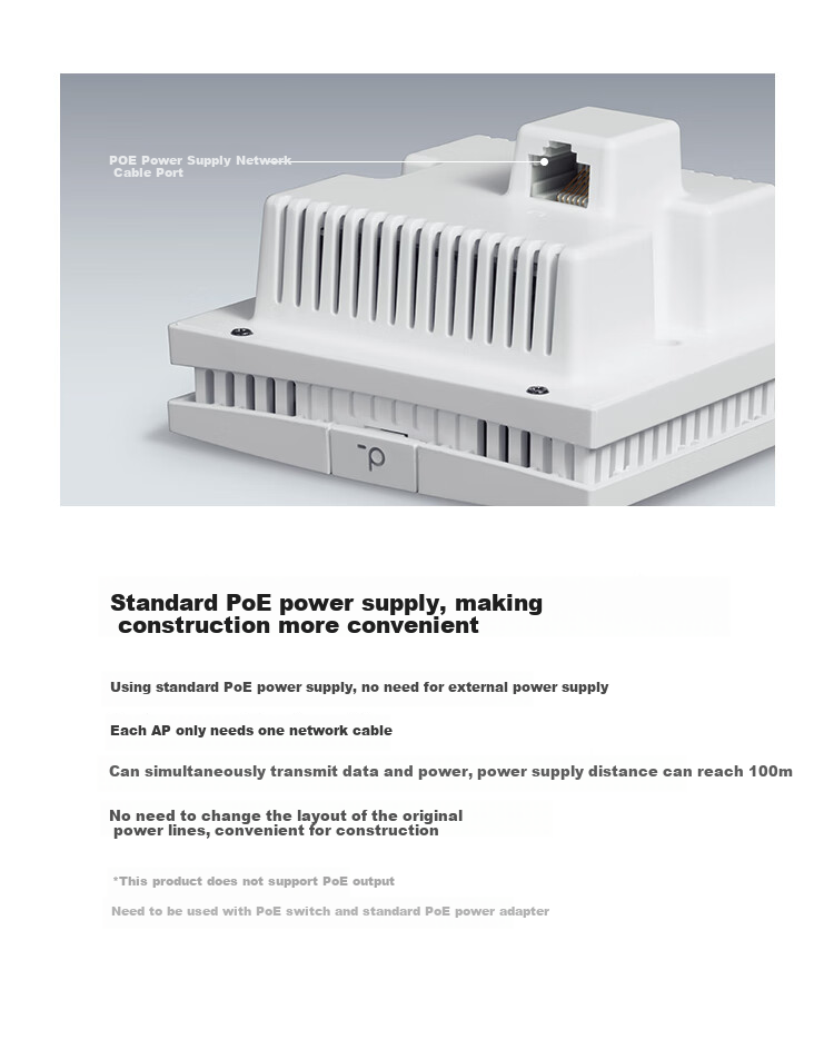 TP-LINK AX3000 Wi-Fi6 Panel AP for Large Homes, Whole-House Wireless Mesh Networking, PoE Power Supply, AC Management, TL-XAP3000GI Easy Expansion Versio 11
