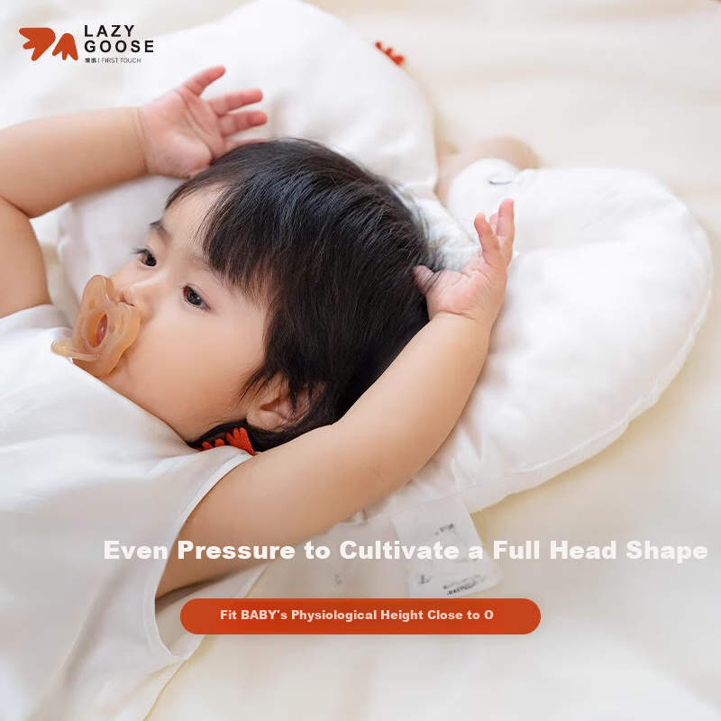 LAZY GOOSE Mulberry Silk Baby Shaping Pillow for 0-1 Year Old Newborns, Preventing Flat Head Syndrome And Correcting Head Shape, Infant Comfort Pillow