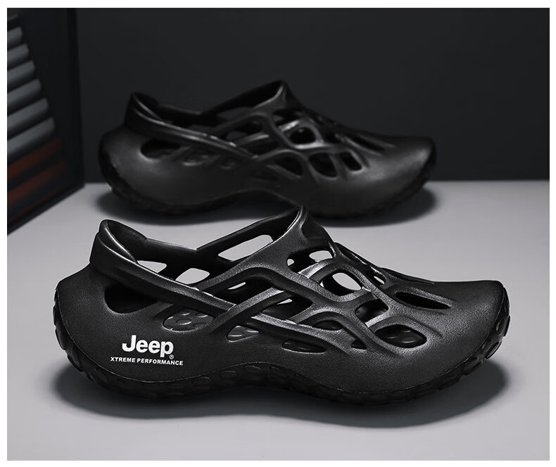 Jeep Men's Casual Sports Outdoor Water-Resistant Slippers, Military Green, Size 43 18