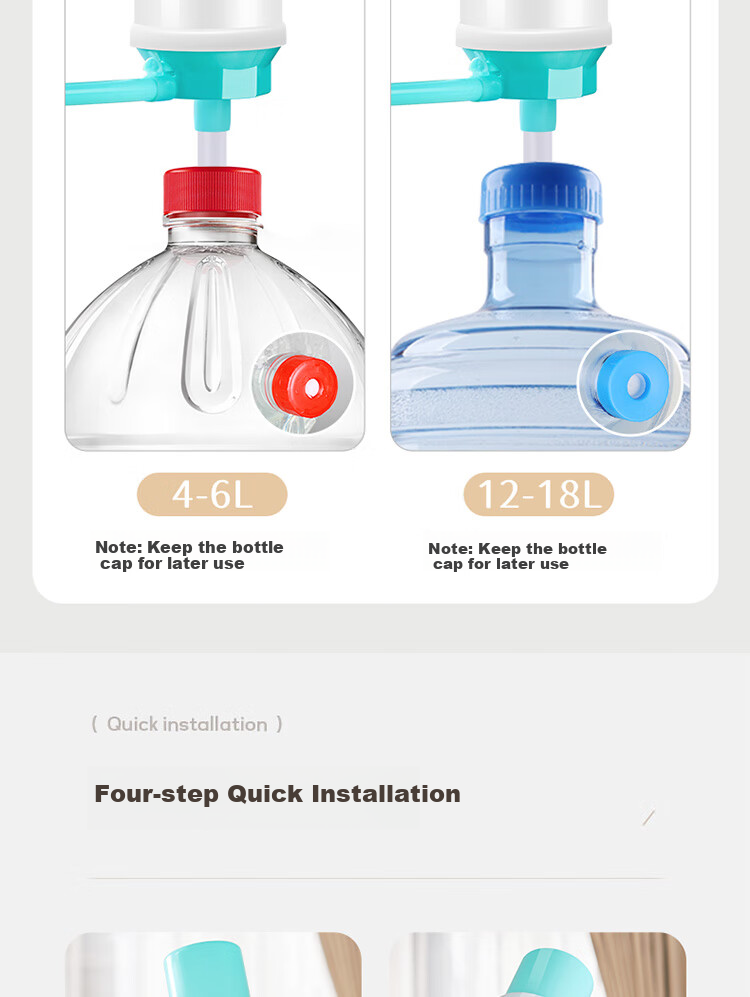 BJ Water Pump, Bottled Water Pump, Manual Water Pressurizer, Water Lifter, Household Water Pumping Device 6