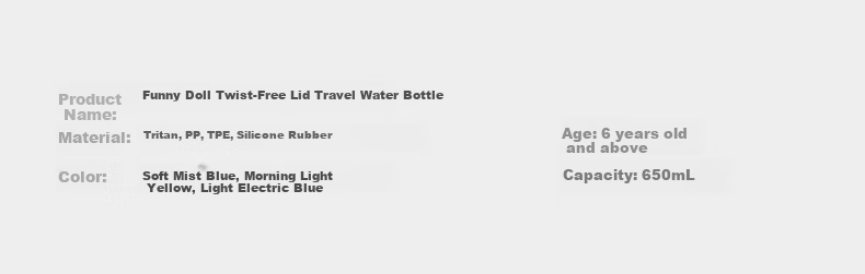 Babycare Children's Water Bottle, Summer Straw Cup, Training Cup, Portable Outdoor Sports Direct Drinking Cup for Kindergarten And School Use 1