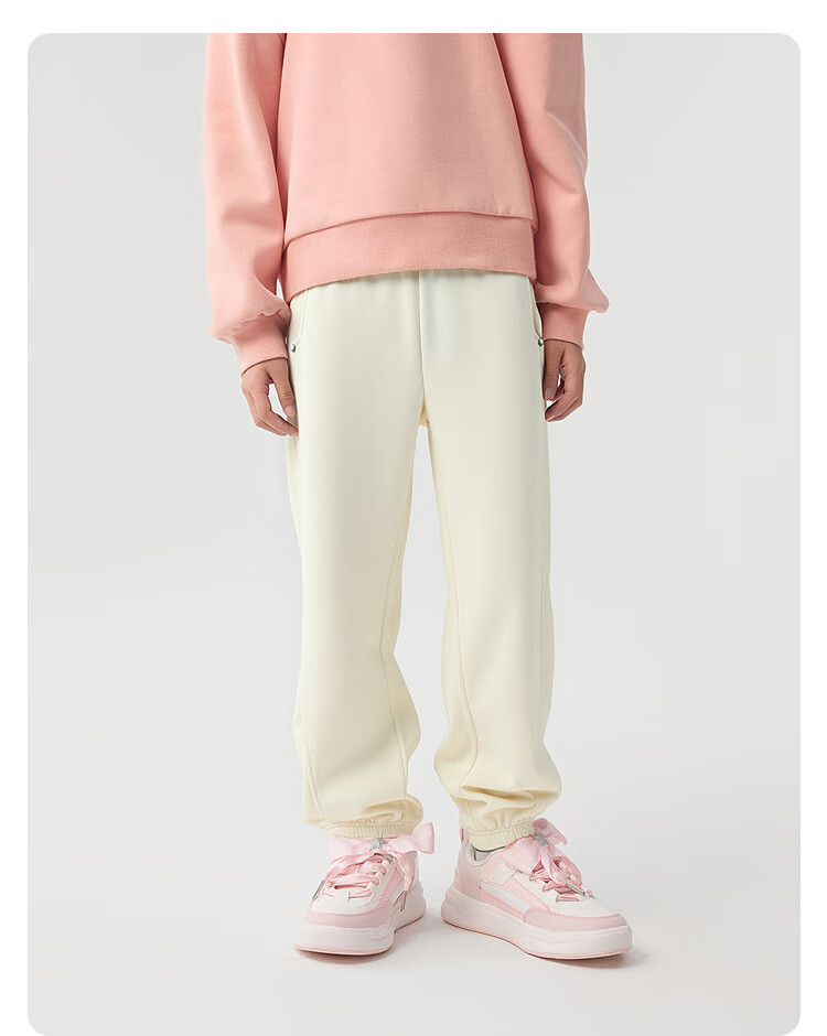 Balabala BalaOne Kids Fleece-Lined Pants Girls Sports Long Pants 2025 Winter Warmth 208425108004 8