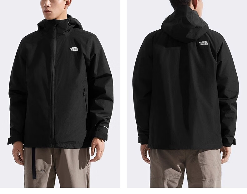 The North Face Men's Carto Outdoor Hiking Waterproof Warm Insulated 3-in-1 Jacket 8FHW 3