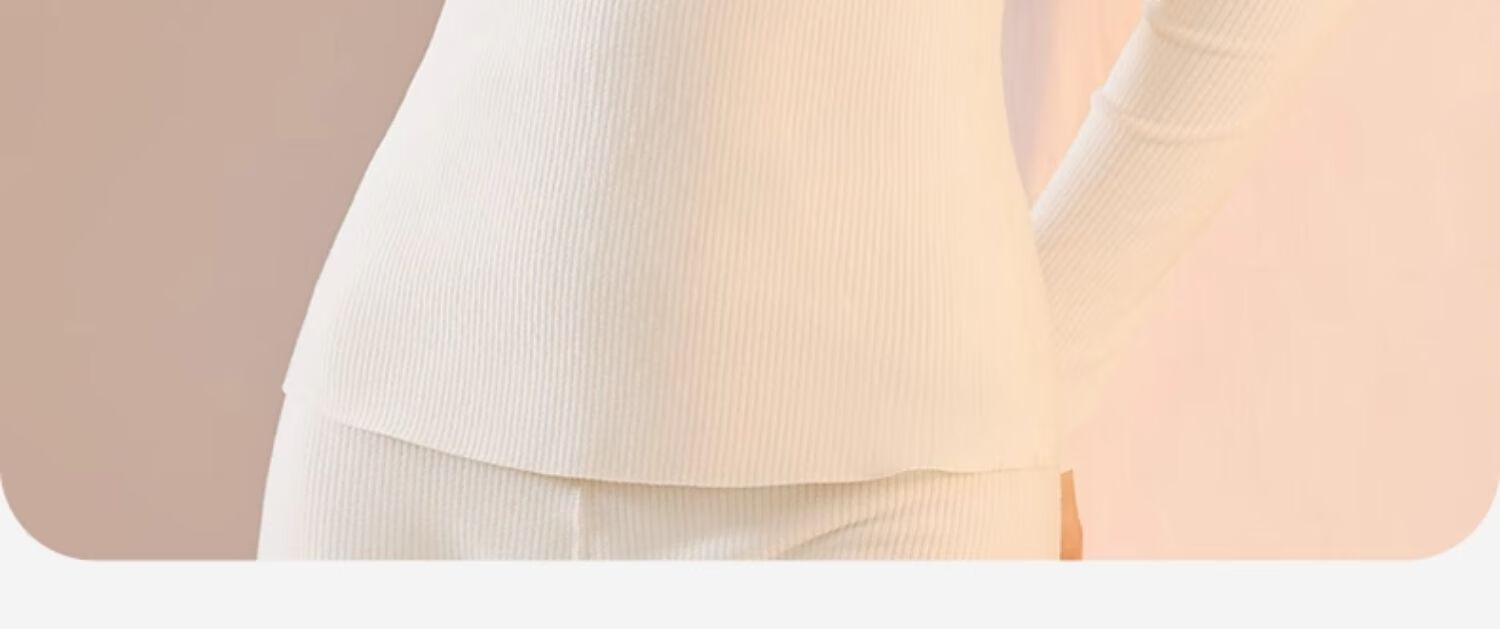 Miiow Wool and Silk Base Shirt with Built-in Bra Pads Thermal Underwear for Women 7