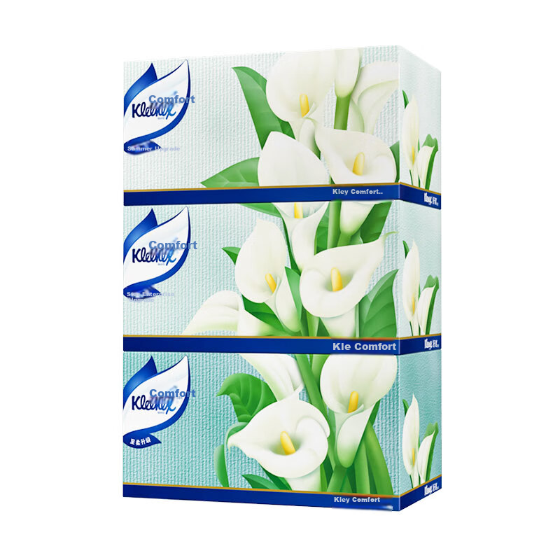 Влажные салфетки Kleenex, 3 слоя, 200 шт. в упаковке, для лица, для дома, 3 упаковки