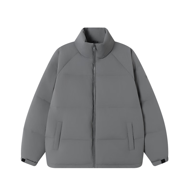 JD Original down Jacket for Men And Women, Couple Style, Duck down Winter Warm Coat, Puffer Jacket, Thickened Short Style, Graphite Gray, XL