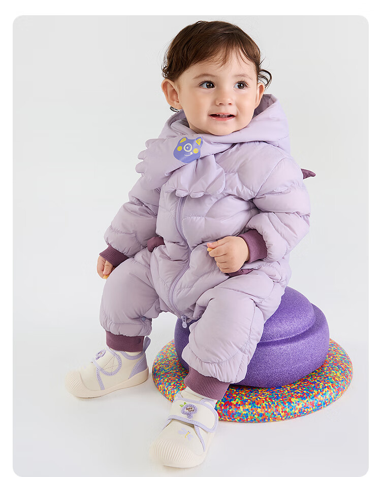 BALABALA Kids Baby Down Jumpsuit Winter Outwear Fashion [Mall Same Style] 200425120202 5