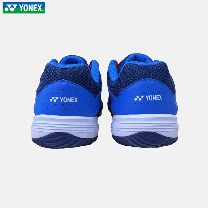 YONEX Badminton Shoes Spring Summer Professional Competition Training Cushioning Breathable Sports Shoes SHB520WCR White Blue Size 43 26