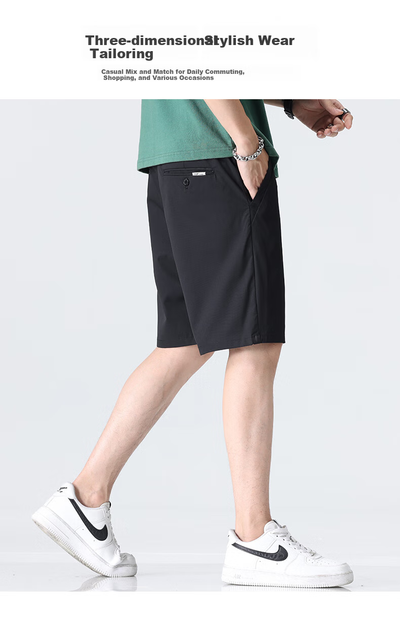 MARK FAIRWHALE Ice Silk Cooling Five-Point Shorts for Men, 2026 Summer New Loose Casual Pants, Trendy Quick-Dry Shorts for Me 2