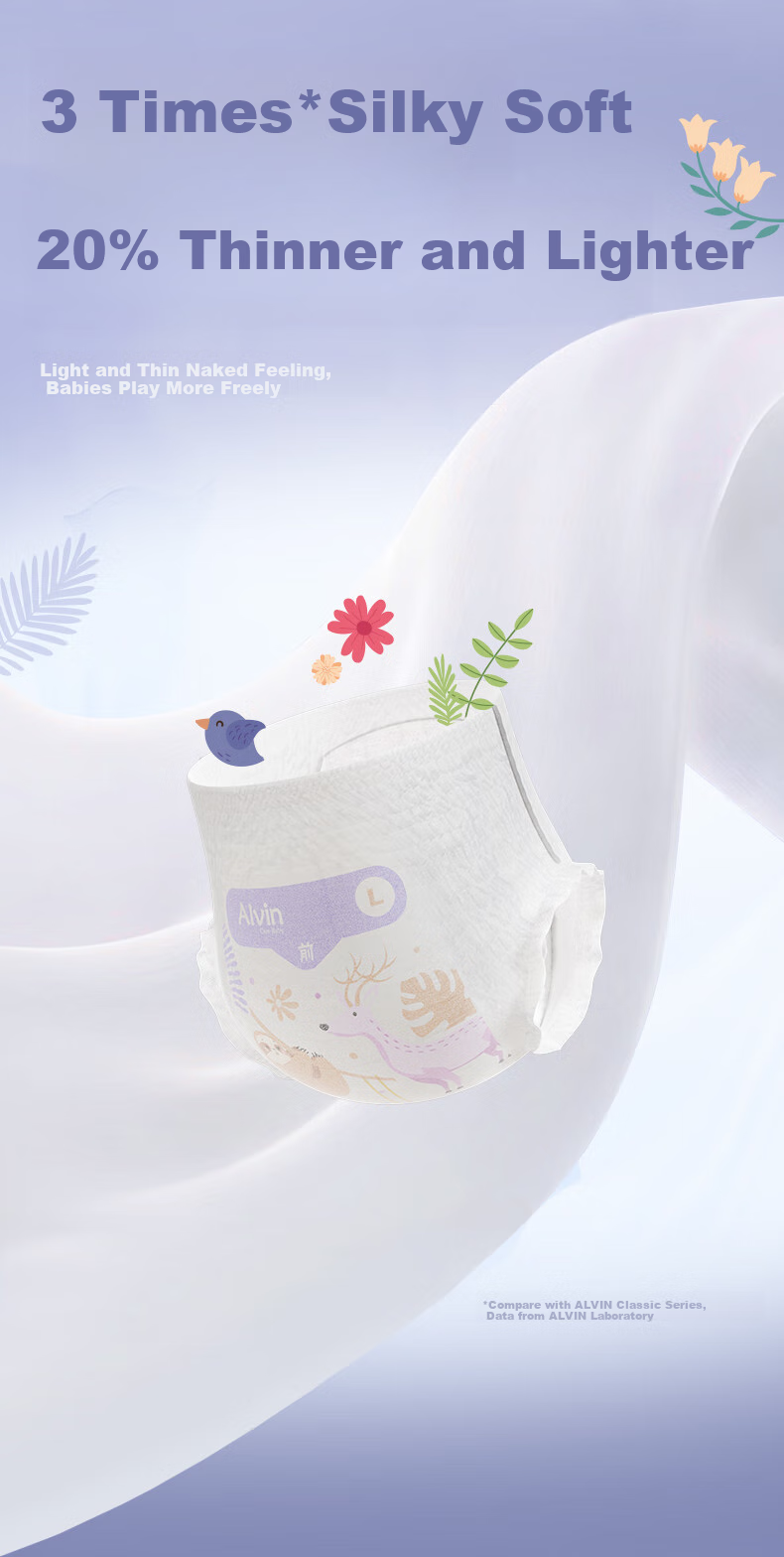 Aiweier Alvin [No Carbamide Ammonia Detected] Little Explorer Ultra-Soft Pull-Up Diapers, XXXXL Size, 34 Pieces, Dry And Absorbent 3