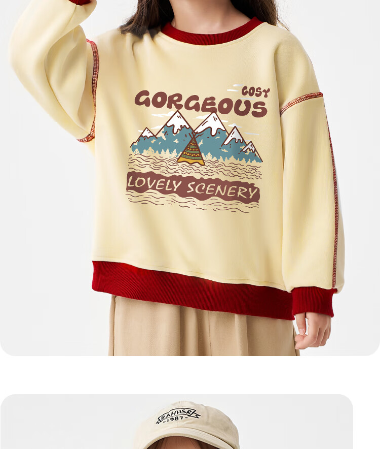 Badibadi Autumn Winter New Baby Toddler Kids Sweatshirt Unisex Casual Fashion Versatile Jacket Red 130 3