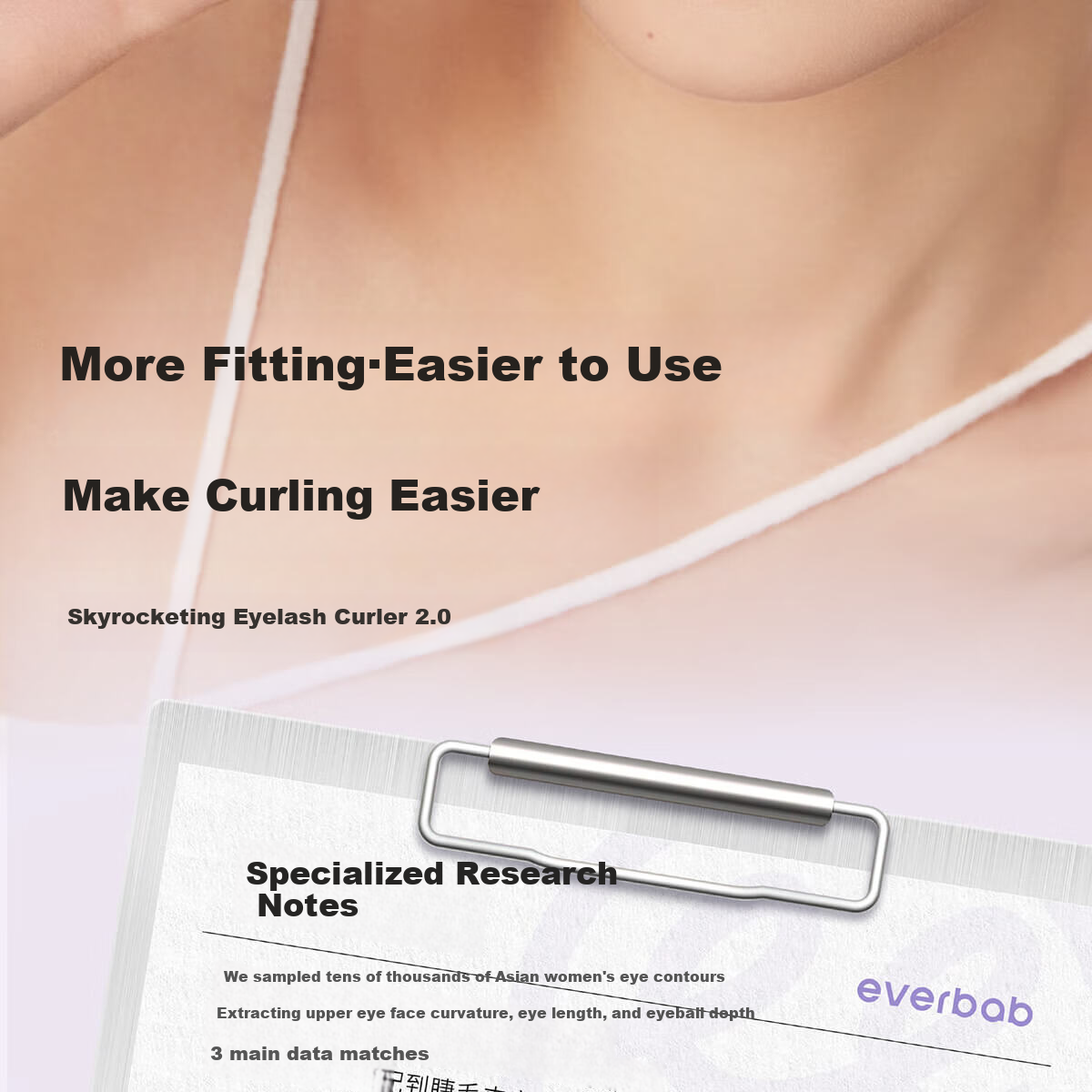 Everbab Aibella Ultra Wide-Angle Frameless Comb Eyelash Curler Suitable for All Eye Shapes, Gentle on Eyelashes 2